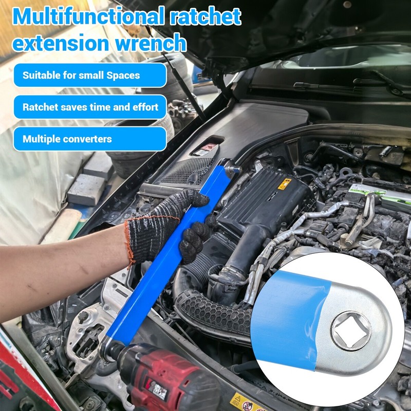Upgraded Impact Ready Offset Extension Wrench, Tight Reach Extension Wrench Set gallery