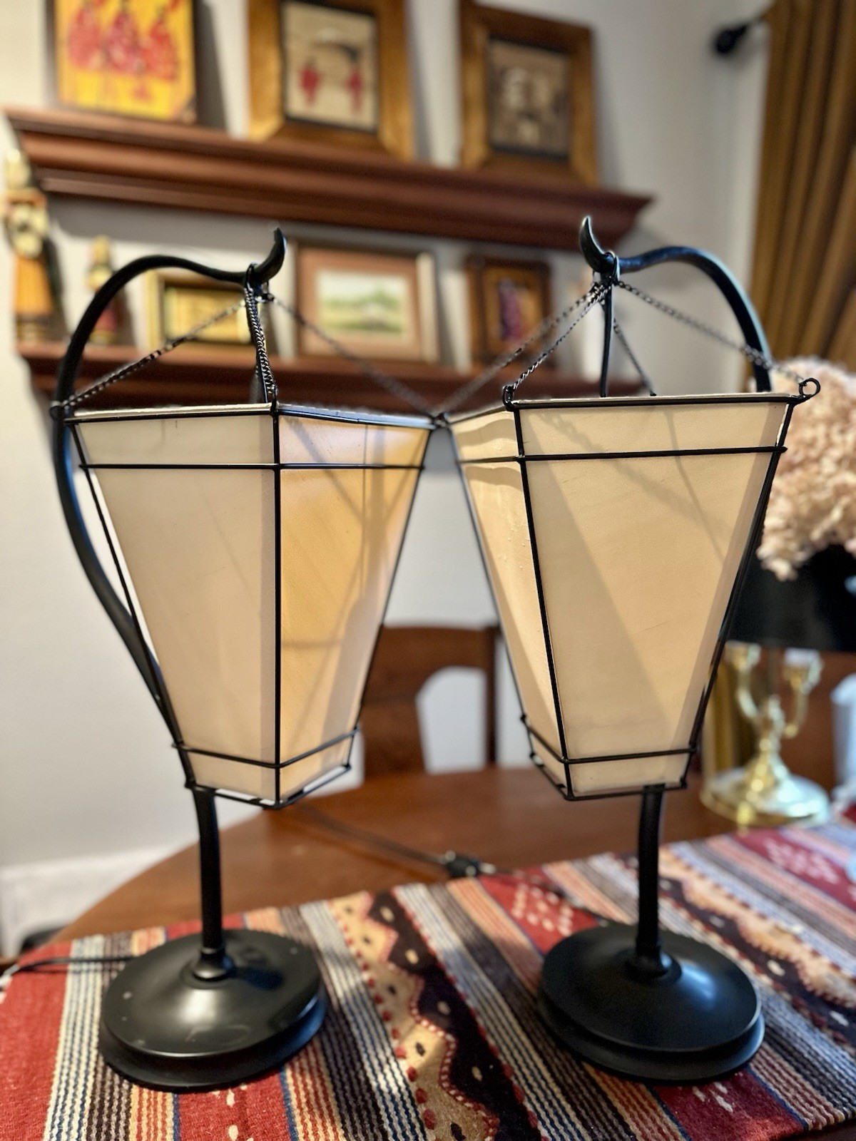 Vintage Pottery Barn Medina Style Rustic Table Lamps (Pair) gallery