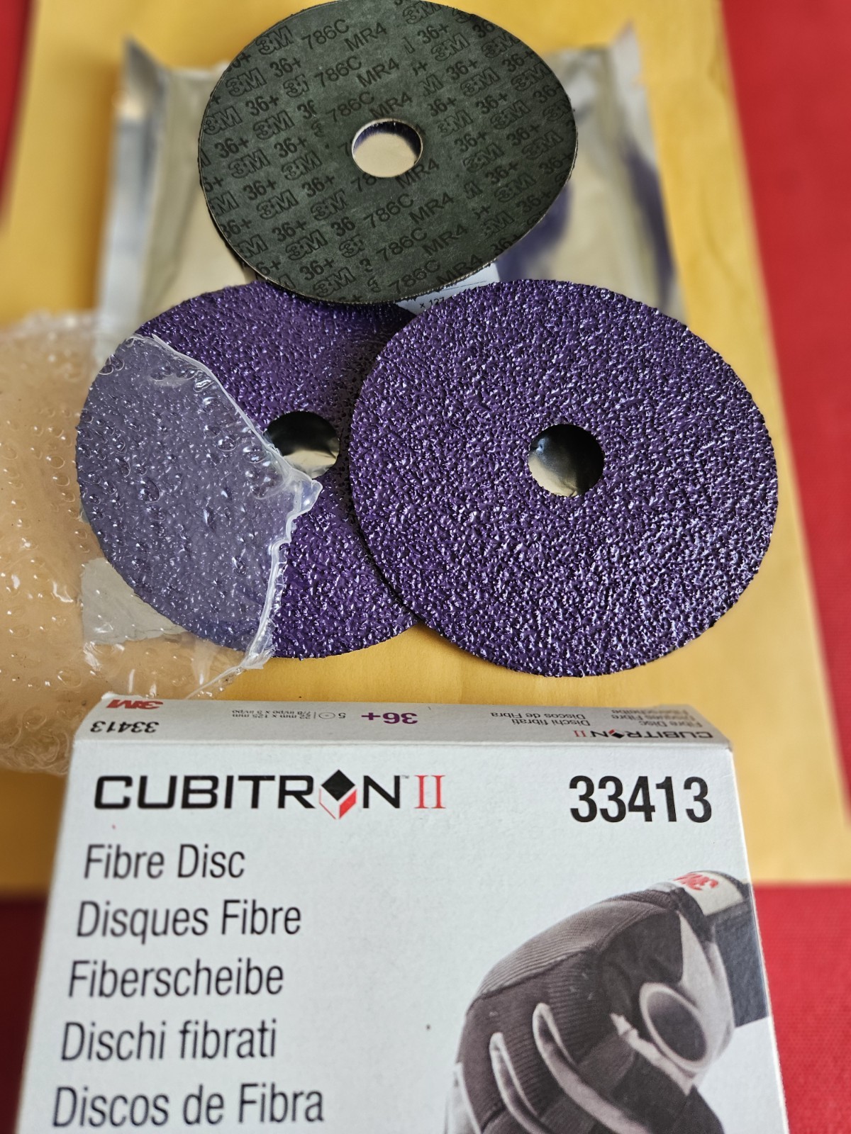 3M Cubitron II Abrasive Fibre Disc 33413 ( 7/8 in × 5 In ) 36+ *** PLEASE READ* gallery