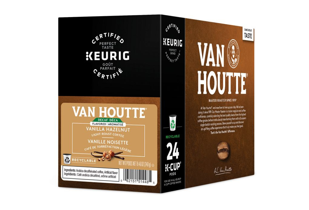 Van Houtte Decaf Vanilla Hazelnut Coffee 24 to 144 Keurig K cups Pick Any Size gallery