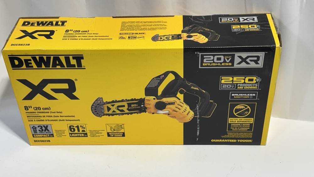 Dewalt DCCS623B 20V MAX Brushless Lithium-Ion 8 in. Cordless Pruning Chainsaw