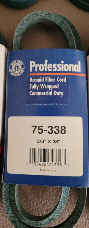 Oregon Replacement 3/8" Width Belts by Size gallery