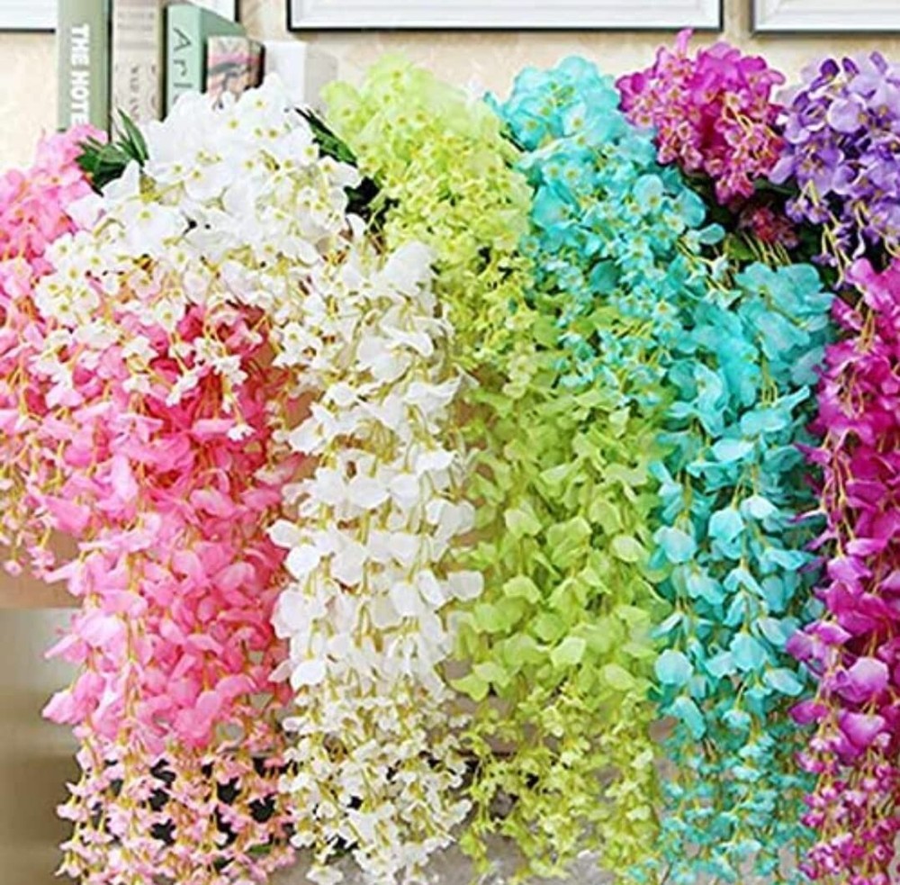 Artificial Hanging Flowers for Ceiling Balcony Home Party Decor Wall Decoration