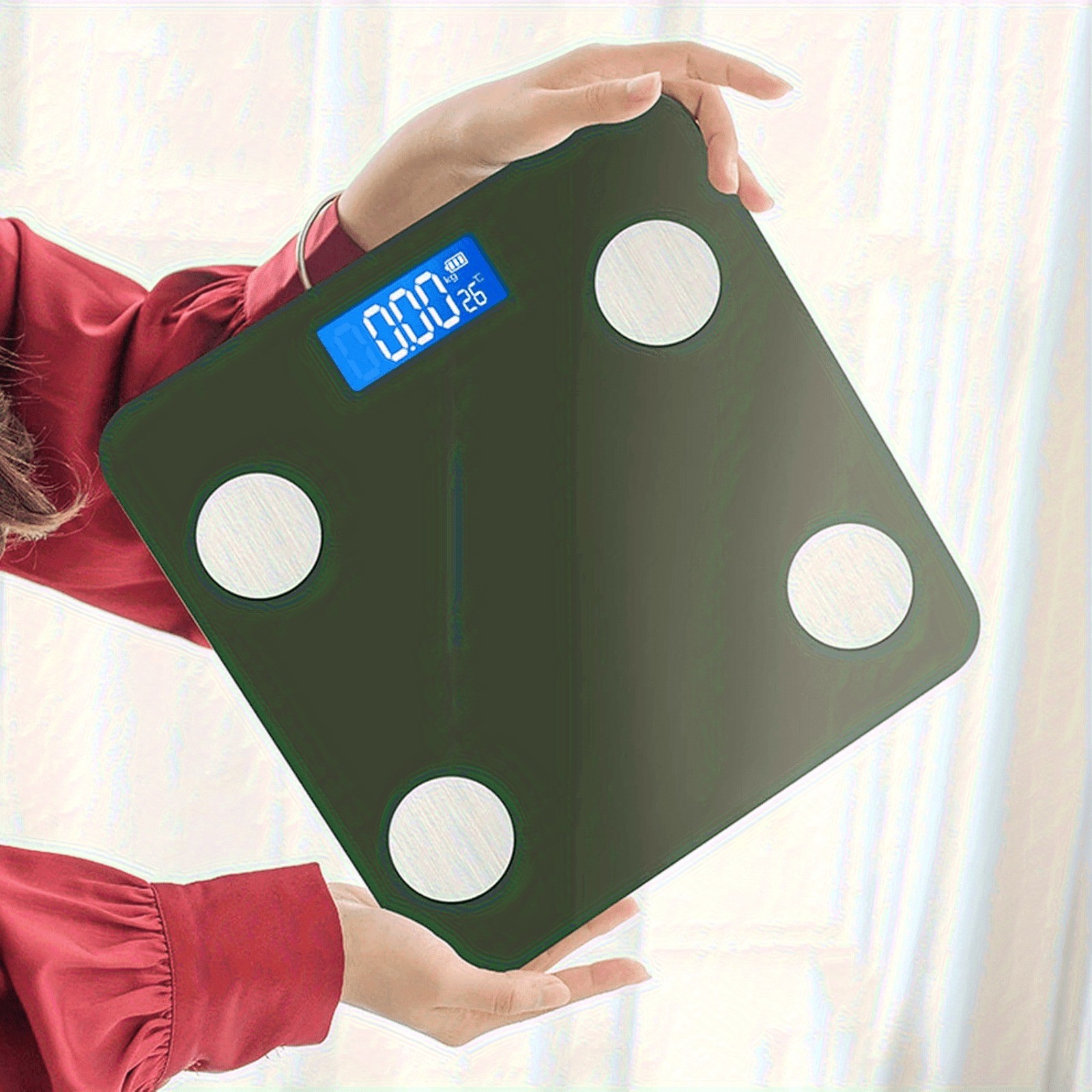 Digital Bathroom Scale Body Weight with Temperature Display LCD Home gallery