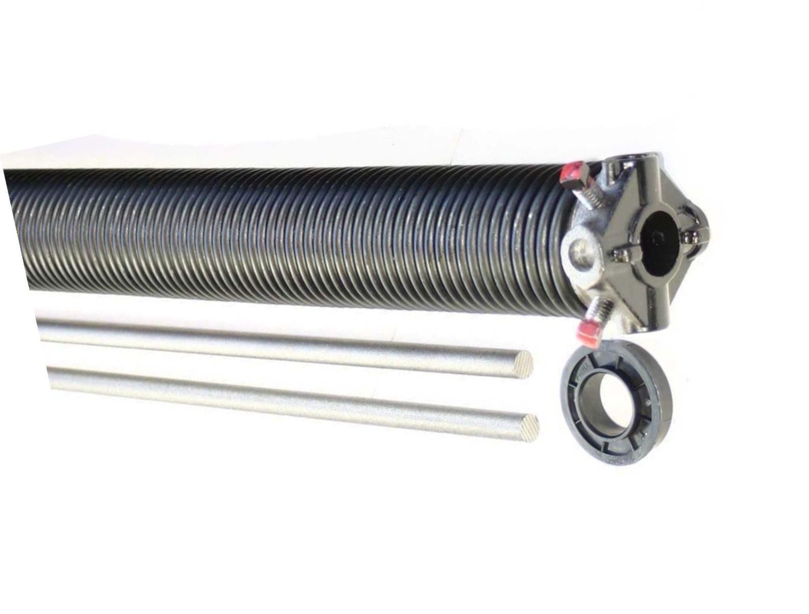 LEFT Wind Garage Door Torsion Spring .225 x 2" ID x Any Length Winding Bars gallery