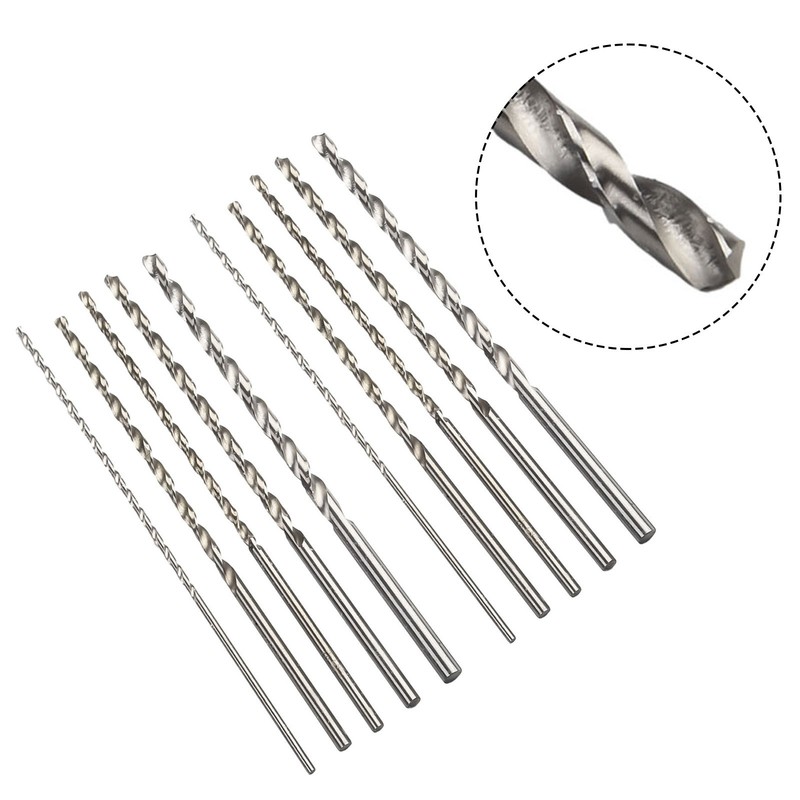 Efficient and Long Lasting HSS Drill Bit Set 10Pcs 2mm 3mm 3 5mm 4mm 5mm Bits gallery