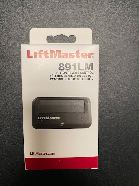 LiftMaster 891LM 1 Button Garage Door Opener Remote Control-Black gallery