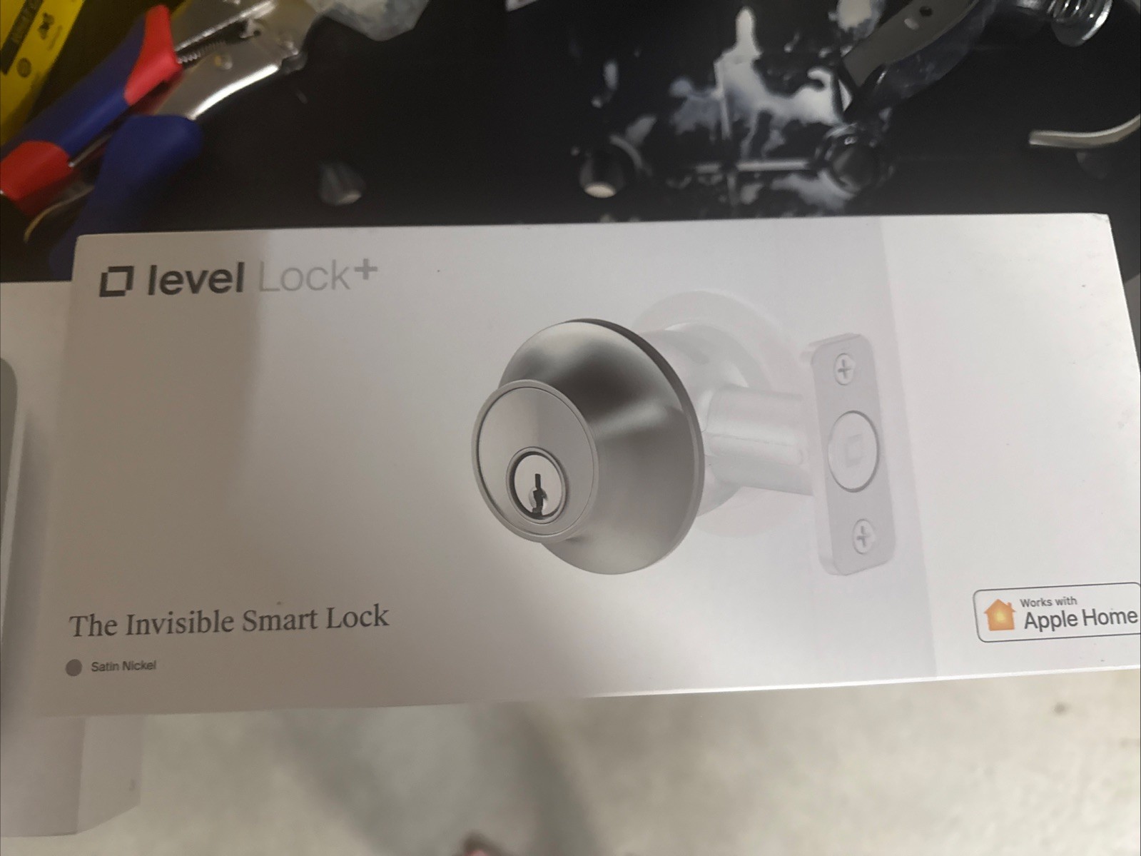 Level - Lock+ Connect Keypad Smart Lock BT/Wi-Fi Dead Bolt Lock Satin Nickel gallery