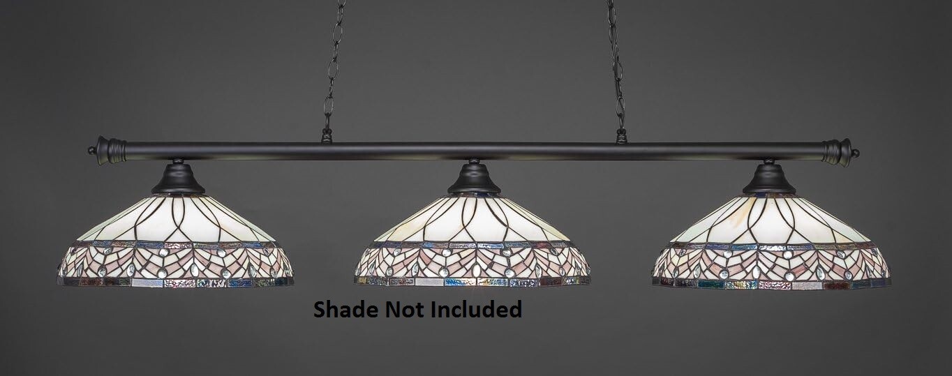 Toltec Lighting 373-MB Oxford - 3 Light Billiard/Island-12 Inches Tall and gallery