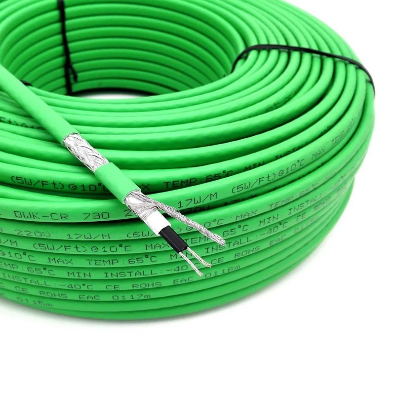 Self Regulating Heating Cable 110V 220V 1-30m 17W/m Pipe Anti Freeze Protection gallery