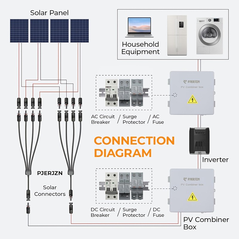 4 to 1 Solar Panel Splitter Solar Panel Parallel Connectors Solar Adapter Cable gallery