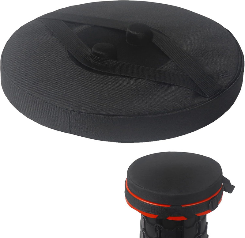 Telescopic Stool Cushion, Round Thickened Folding Stool Seat Cushion with Memory gallery