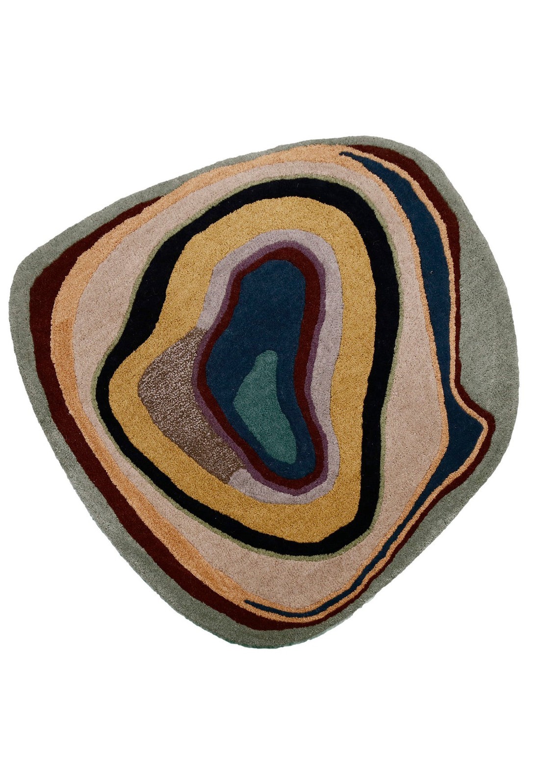 Earth Agate Hand-Tufted Shape Rug gallery