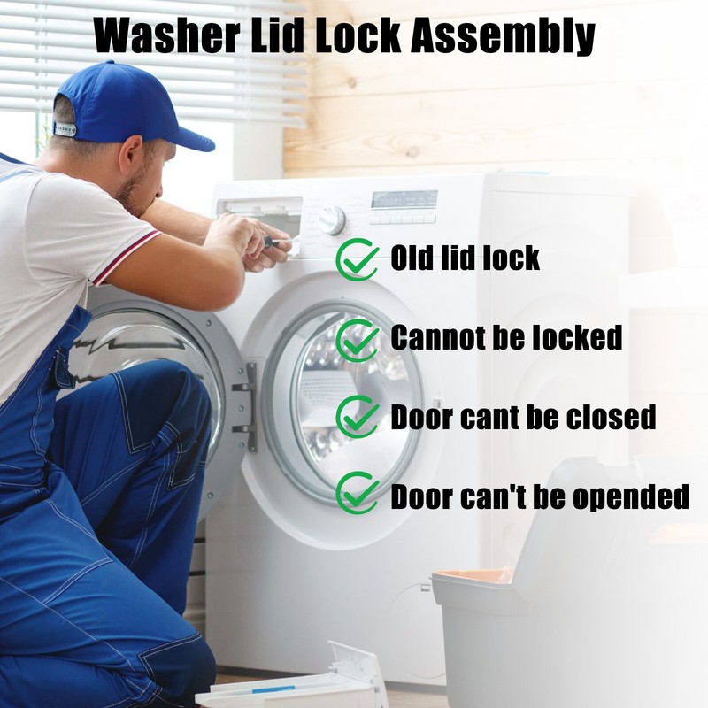 W10682535 Lid Lock Switch Compatible with Whirlpool Maytag Washer W11307244 gallery