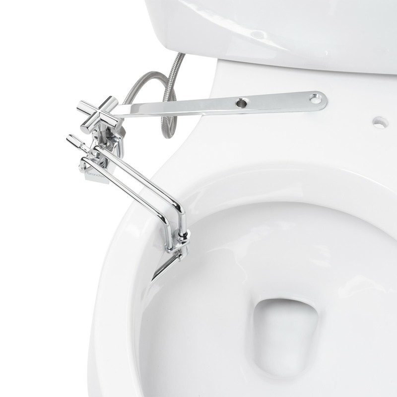 Brondell Side-Mounted Attachable Bidet Adjustable Spray Wand Ambient Temp BTS gallery