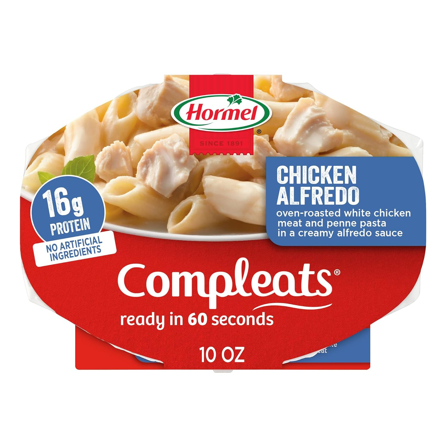 (6 Pack) Hormel COMPLEATS Chicken Alfredo Microwave Meals, High Protein, 10 Oz gallery
