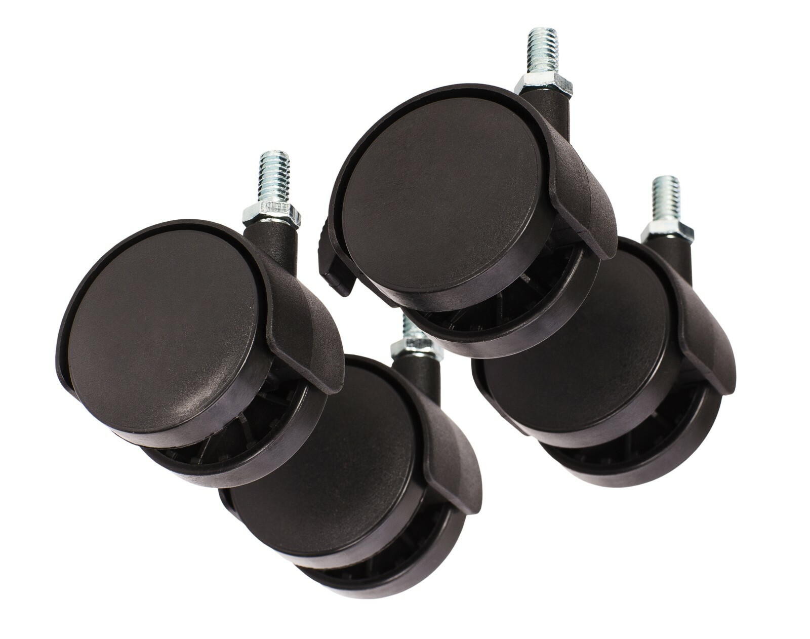 50 mm Casters, 5/16" Bolt, Maximum Loading Capacity 200 lbs, 1 Pack of 4 Casters gallery