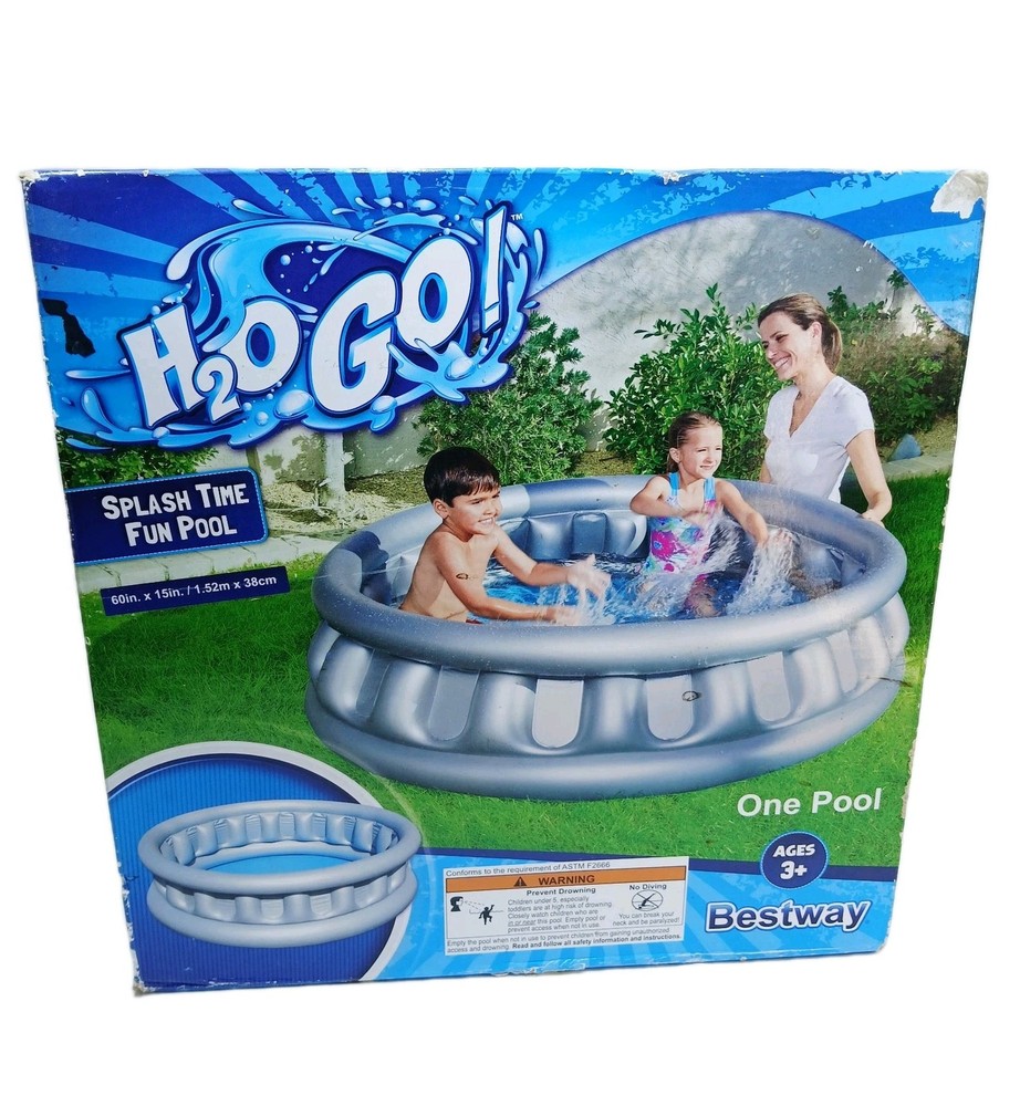 Splash Time Fun Pool Pad Wading Pool 60in X 15in H2O Go Underwater Adventure