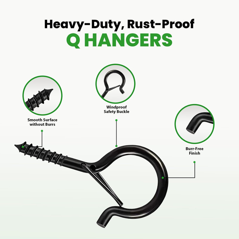 20 Pcs Ceiling Hooks for Hanging Plants - 2.9 Inches Heavy Duty, Hanging Hooks f gallery