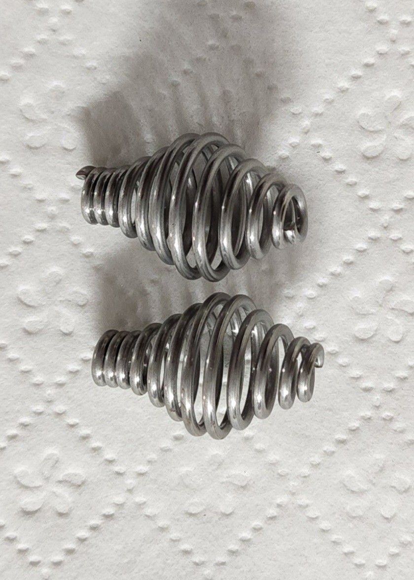 2 pcs. Stainless Steel  stove spring Grill door handle knob, for 1/4" rod gallery