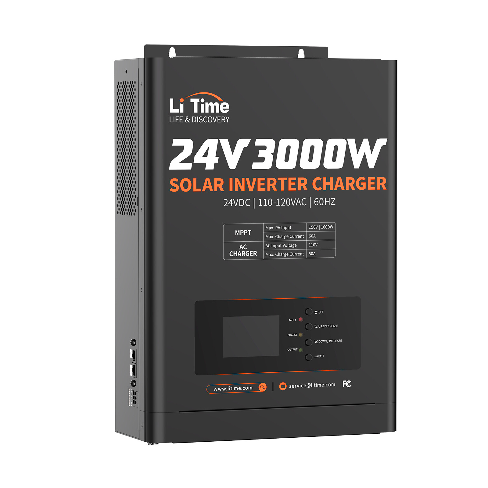 Litime 24V 3000W All-in-One Solar Inverter Charger Pure Sine Wave For Home Cabin gallery