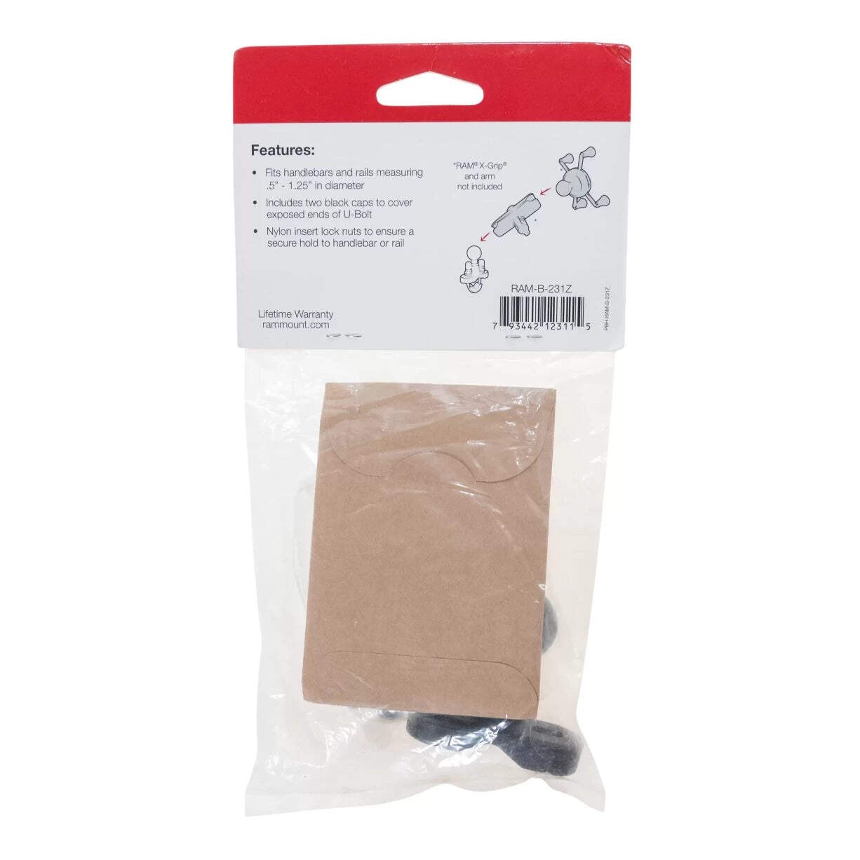 RAM Mounts Handlebar Rail Base - Size B gallery