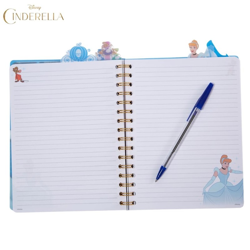 Disney Cinderella Tab Journal Notebook, Spiral Bound, 96 Lined Pages, 8 x 7 i... gallery