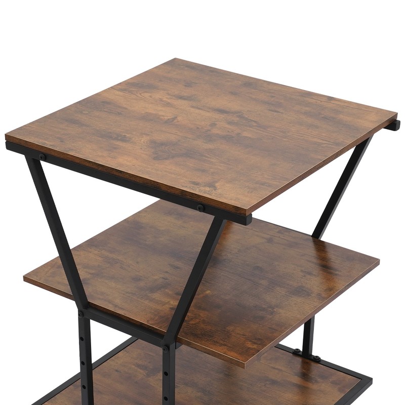 3-Tier Printer Stand with Adjustable Shelves & Wheels for Home/Office gallery