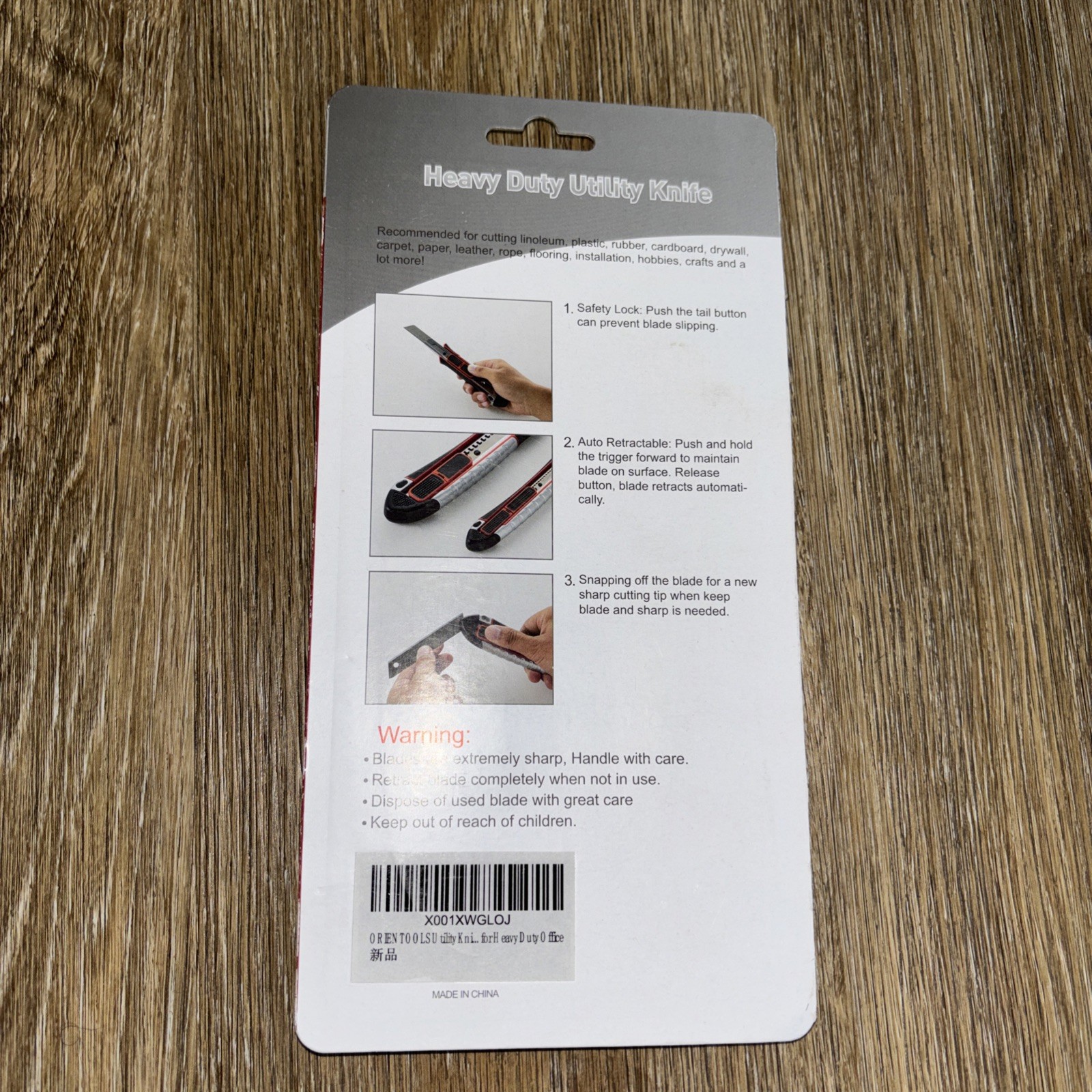 ORIENTOOLS Heavy Duty Utility Knife 2-Pack Set. New in package, gallery