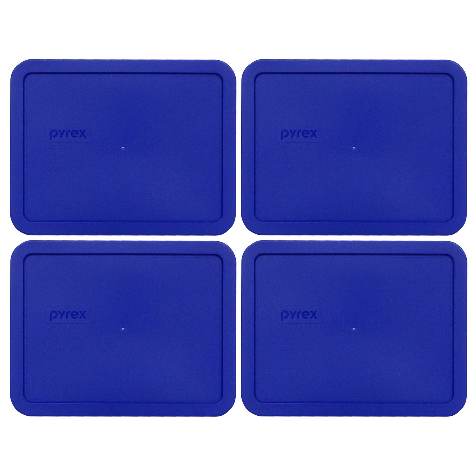 Pyrex 7211-PC Rectangular Blue 6 Cup Plastic Storage Lid 4PK for Glass Dish gallery