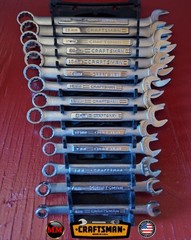 🇺🇲 CRAFTSMAN 14pc MM Combination Wrench Set: 6mm-19mm, 12pt, USA