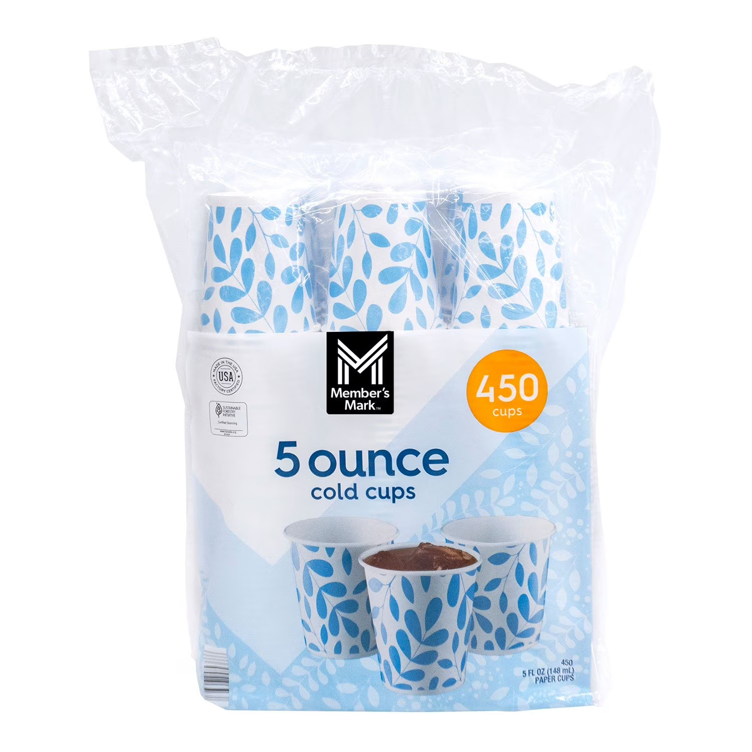 Member's Mark Printed Paper Bath Cold Cup (5 oz., 450 ct.) gallery