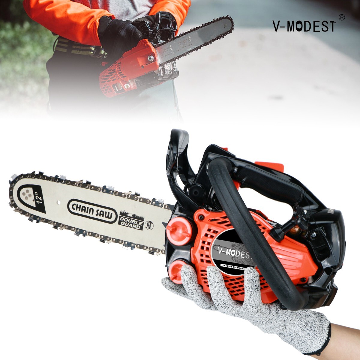 V-MODEST Clone 2511 gas chainsaw Top Handle 12inch mini Ultra Light Climbing Saw gallery