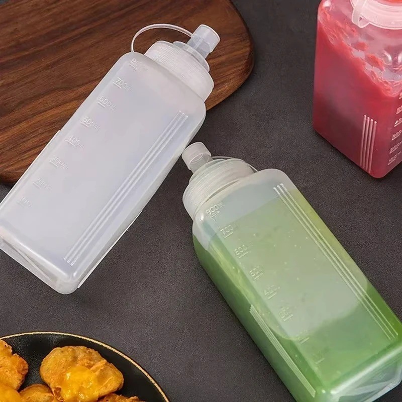 1pc Large Caliber Plastic Squeeze Sauce Bottle Jam,Ketchup & Condiment Dispenser gallery