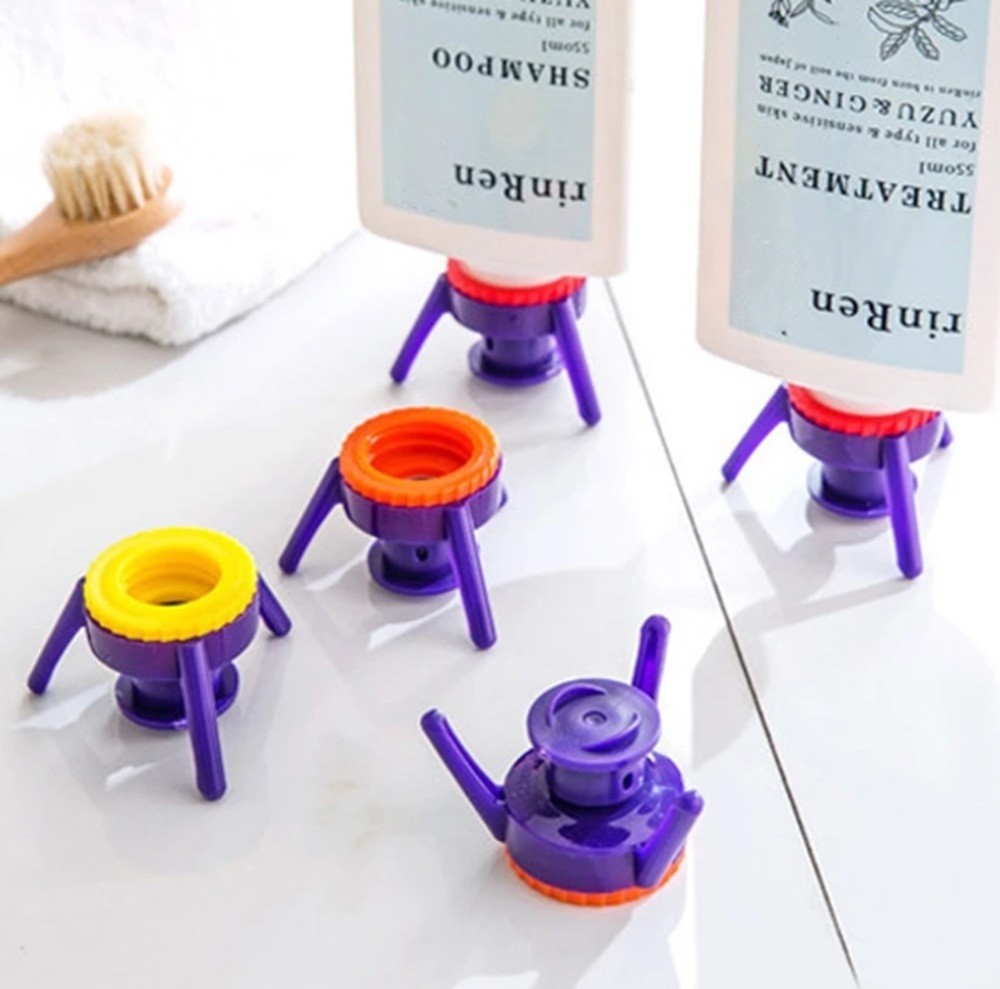 6-Pack Bottle Emptying Kit – Evacuation Dispenser Caps for Shampoo & Lotion gallery
