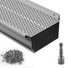 6in Aluminum Gutter Guard Leaf Filter 26PCS 104ft DIY Gutter Cover gallery