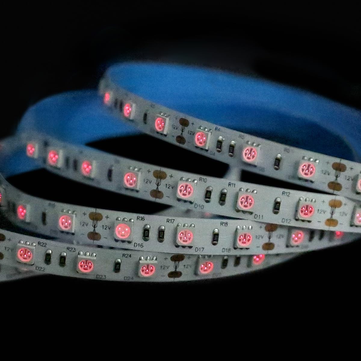 12 Volt 810nm Infrared LED Strip Light, 5m/16.4ft 72W IP20 Non-Waterproof Fle... gallery