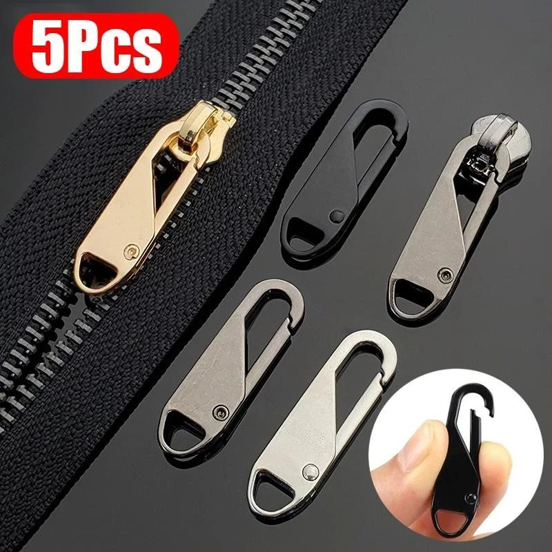 5PCS Universal Metal Zipper Puller Replacement Slider Bags, Luggage Sewing gallery