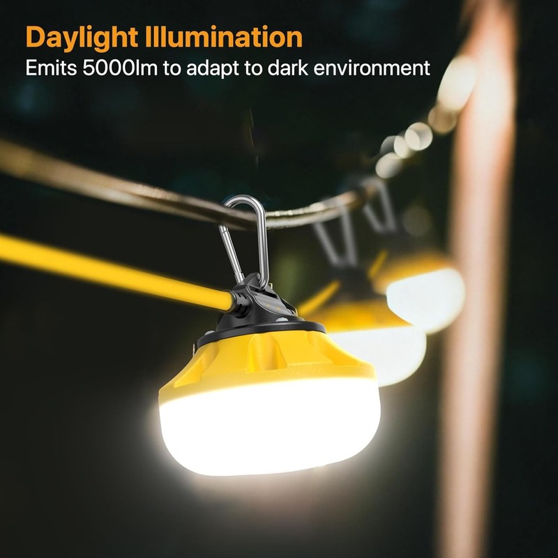 LED Construction String Lights: 50FT IP65 Waterproof ETL Certified Crawl Space L gallery