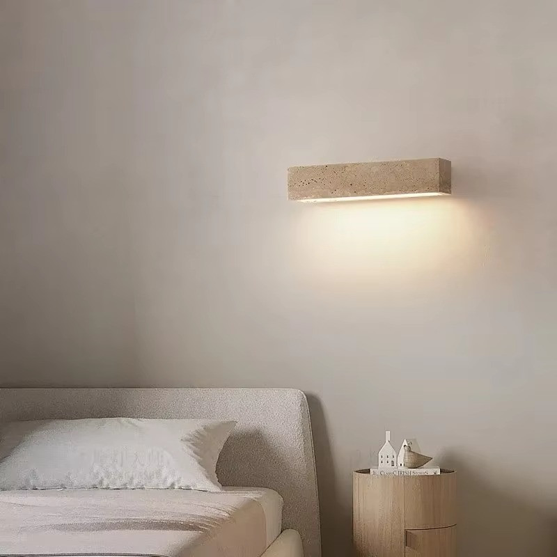 Wabi Sabi Wall Sconce Light | Minimalist Bedroom Wall Light 30cm 11.8in gallery