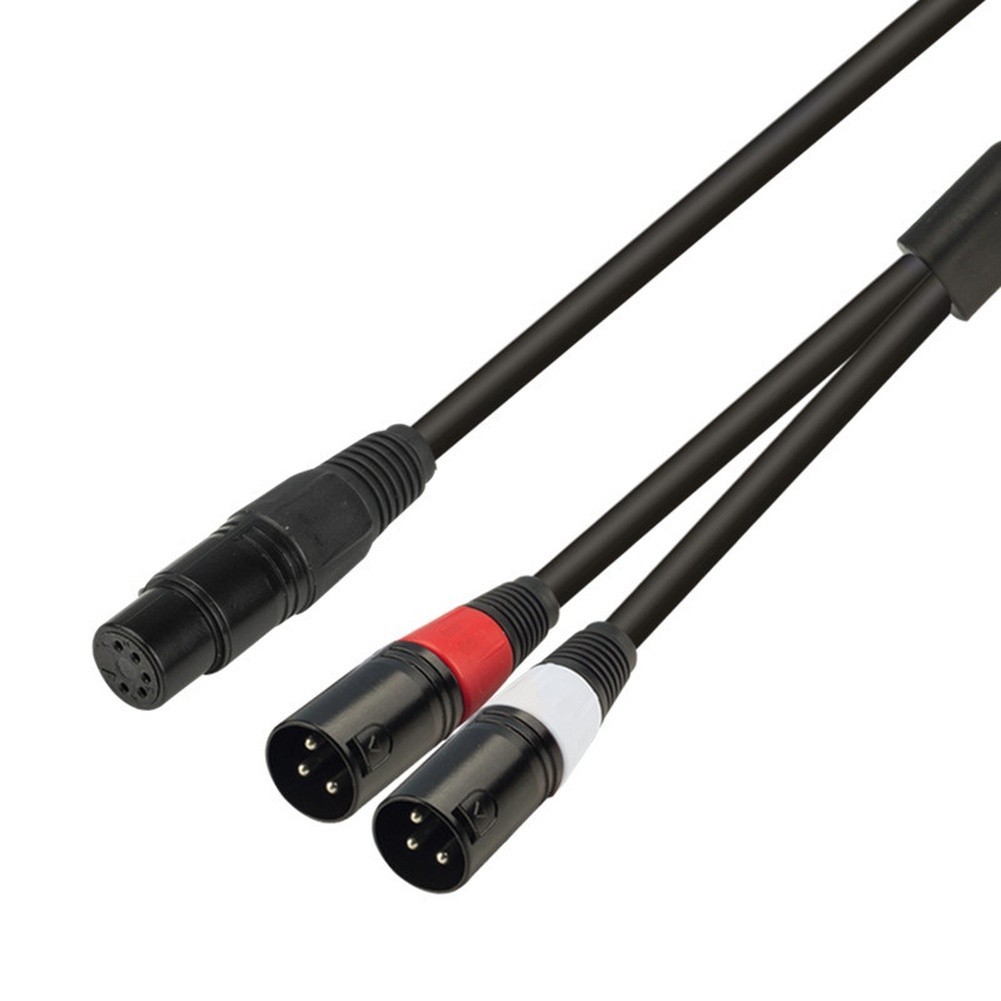 Studio-Grade XLR Splitter Cable Female to 2x 3-Pin Male for Mixer Connectivity gallery