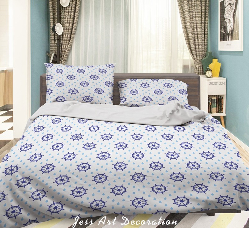 3D Rudder Geometry Pattern Cartoon Quilt Cover Set Bedding Sets Pillowcases 64 gallery