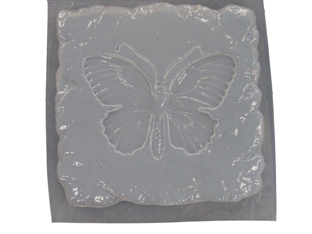 Stone Look Butterfly Stepping Stone Plaster or Concrete Mold 1110 Moldcreations