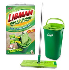 Libman Rinse N Wring Flat Mop System with Microfiber Pad