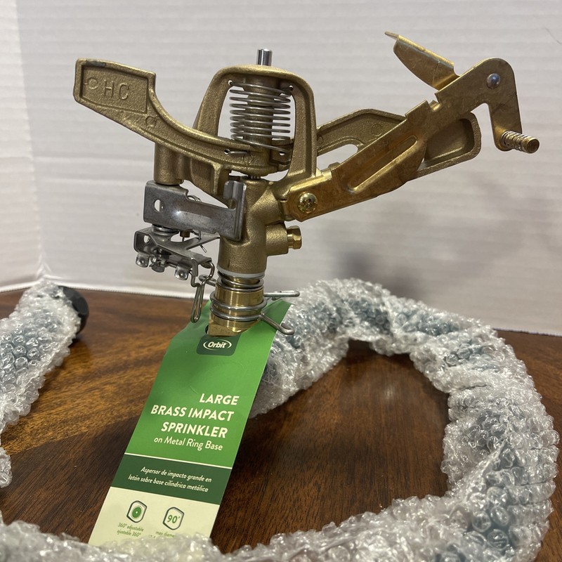 1 Pasture Master 3/4” adjustable Brass Impact Sprinkler & Commercial steel Bases gallery
