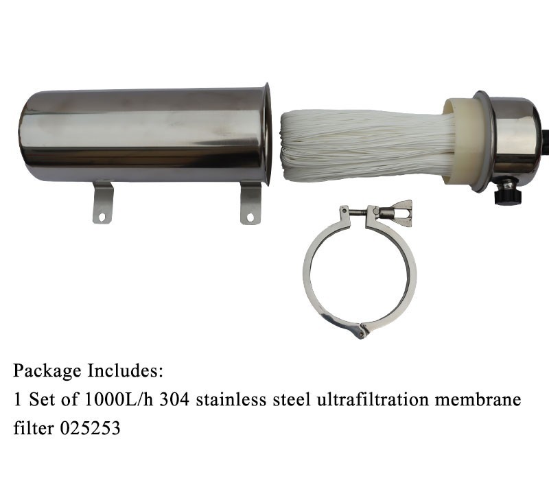 PVDF Ultrafiltration Membrane Filter Stainless Water Purifier 1000L/h 0.1-0.4Mpa gallery