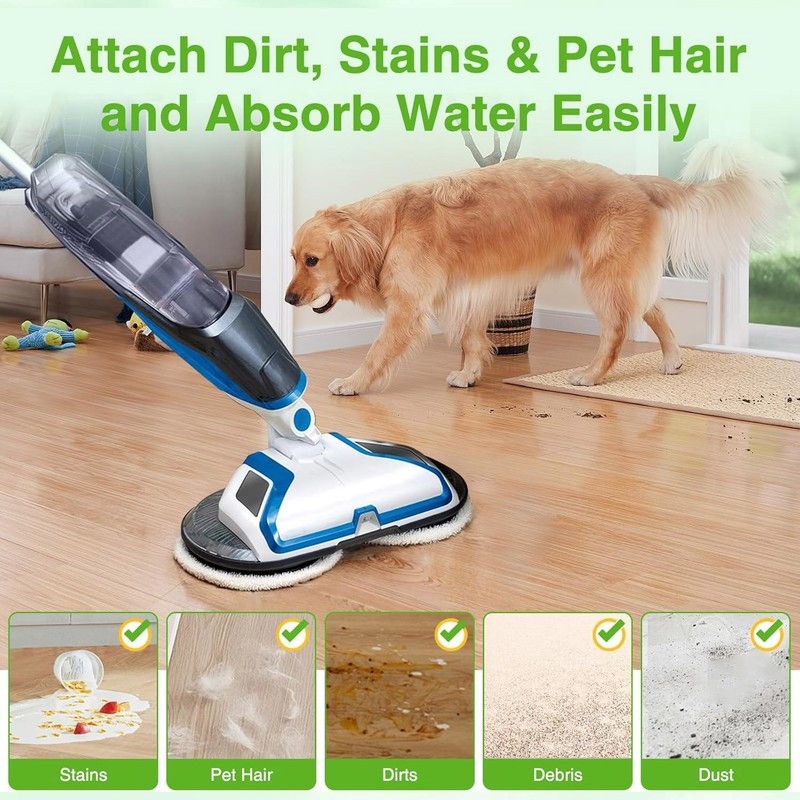 8Pcs Replacement Mop Head Pad For Bissell Spinwave 2039A 2124 Powered Hard Floor gallery
