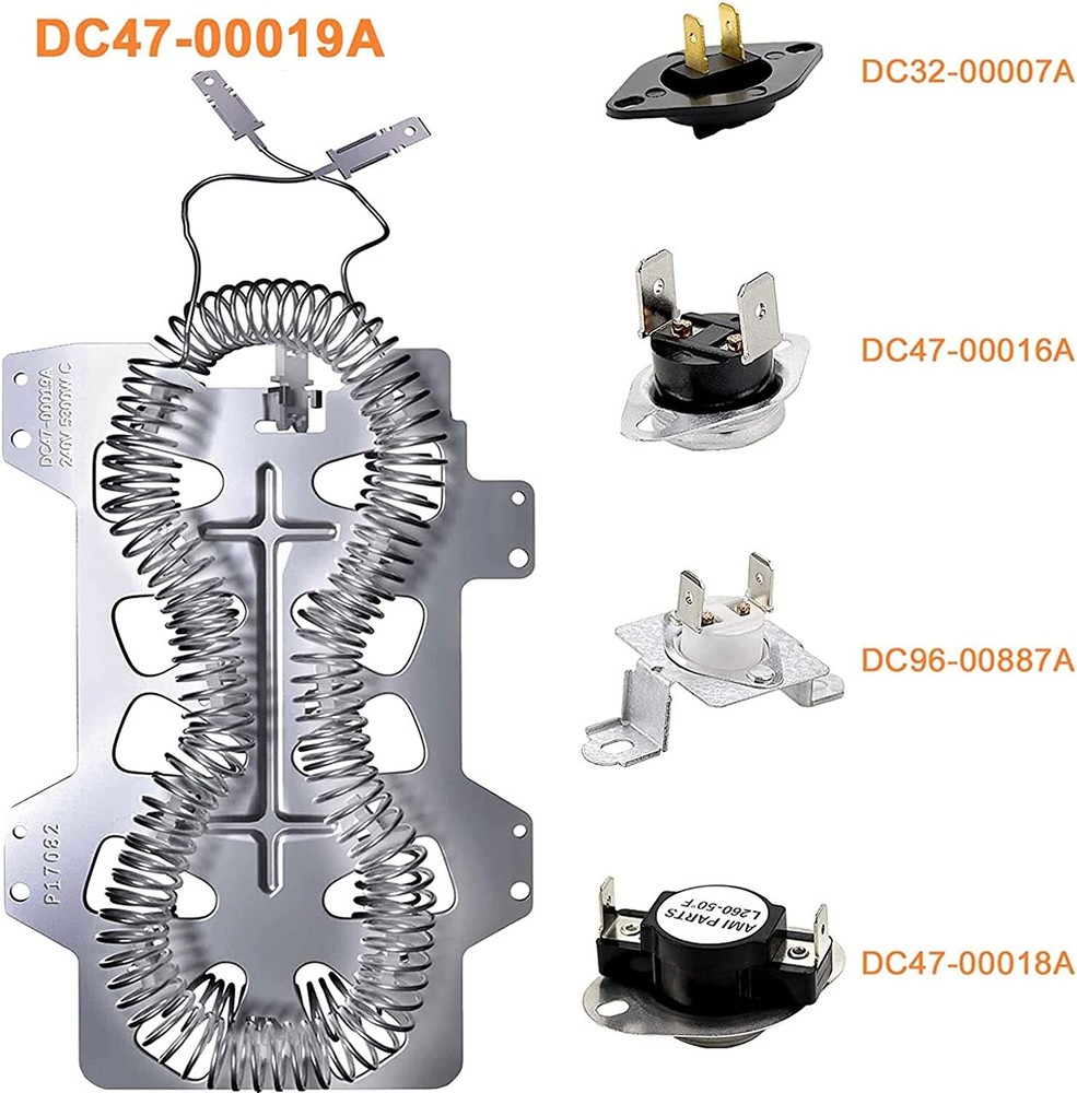 DC47-00019A Dryer Heating Element DC47-00018A&DC96-00887A&DC47-00016A&DC32-00007