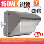 LED Wall Pack Light With Photocell - 150 Watts - 120-277V - 18000 lumens - 5000K gallery