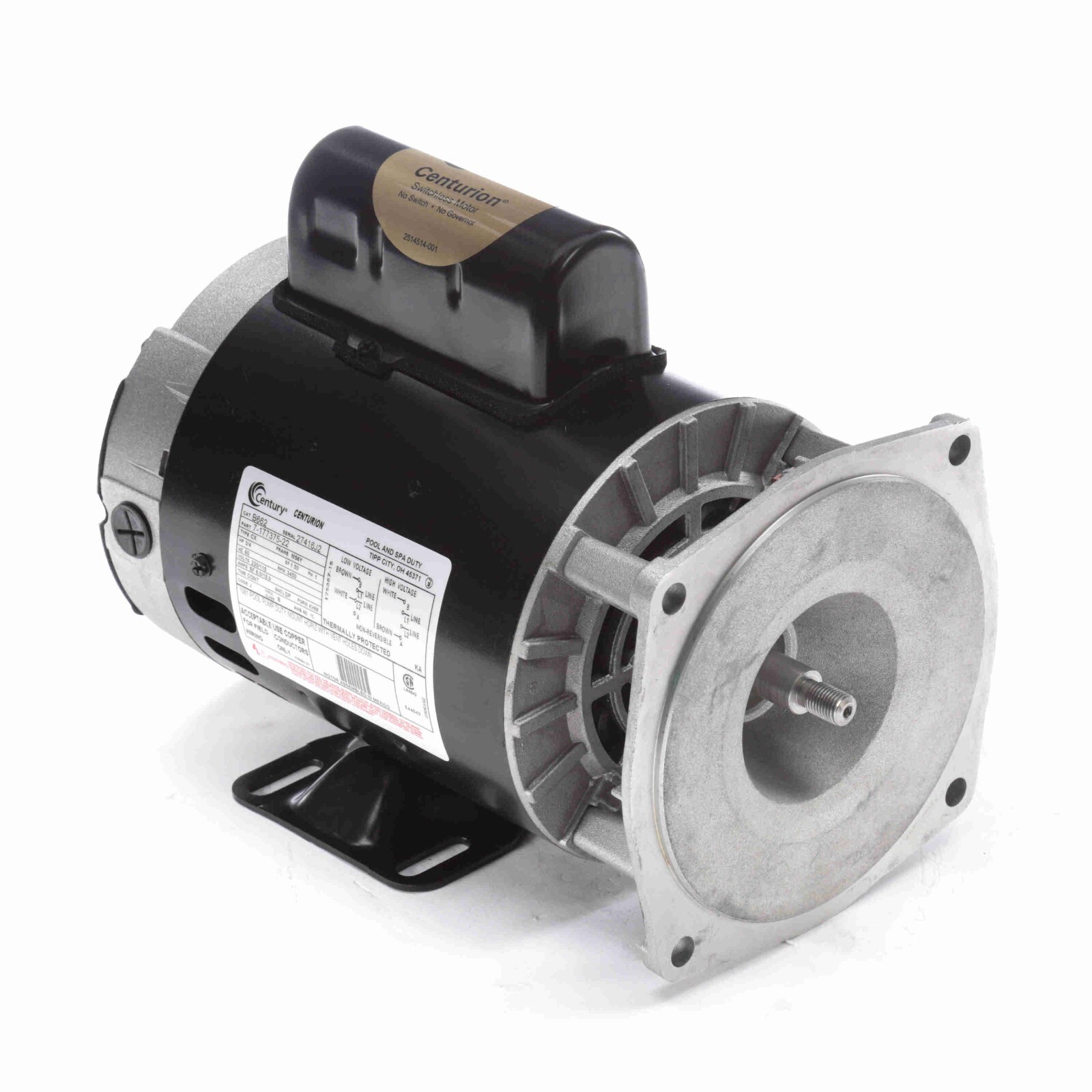Century B662 - Pool Mump Motor - 3/4HP, 230/115V, 3600RPM, M56Y Frame gallery